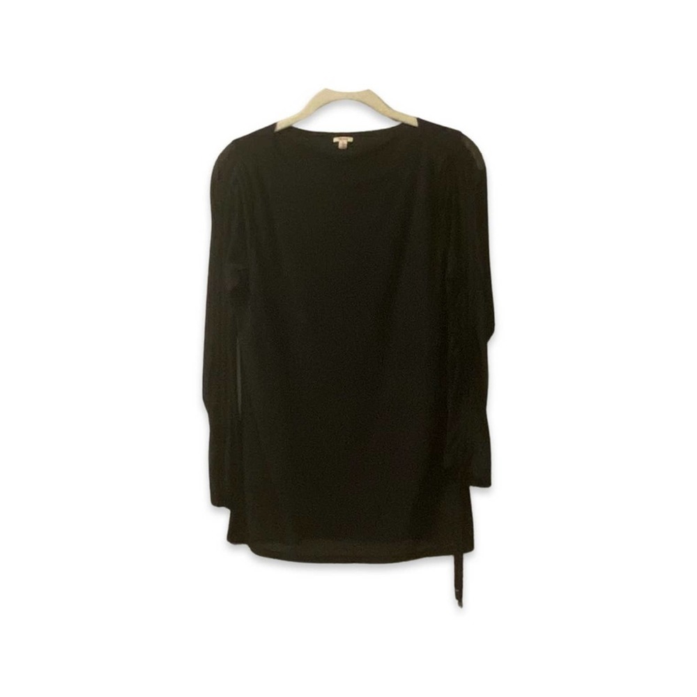 Reba Black Long Sleeve Top - Sz M